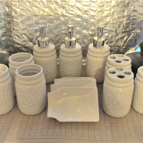 Classic Ball Jar Bath Accessories. - Picture 2 of 3